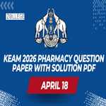 KEAM 2026 Pharmacy April 18 Question Paper with Solution PDF